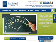 Tablet Screenshot of beatitudescampus.org